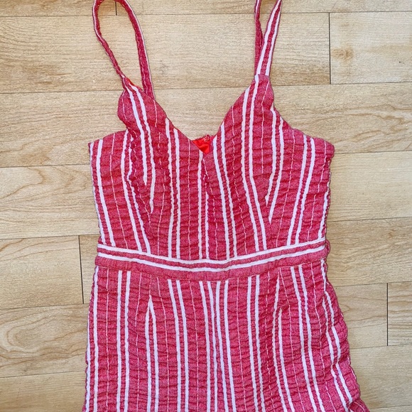 Anthropologie Robin Cropped Wide-Leg Red Jumpsuit - Picture 11 of 14